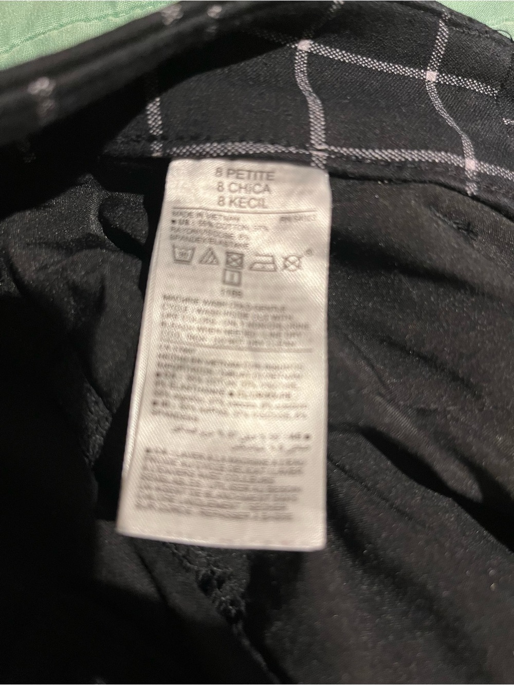 Old navy windowpane pixie pants - Picture 2 of 2